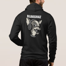 Blakgraz Lucy der Hund mit Kopfhörer Hoodie