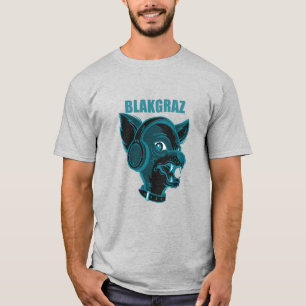Blakgraz Lucy der Hund mit Kopfhörer T - Shirt
