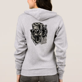 Blakgraz Steampunk Hat und Goggles Hoodie