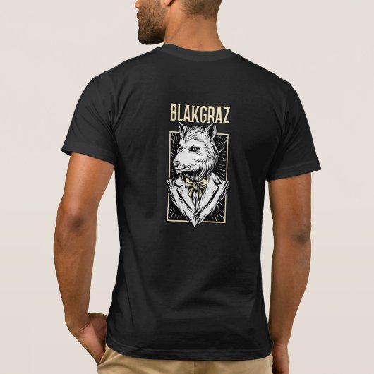 Blakgraz Werewolf Portrait Hoodie T-Shirt (Rückseite)