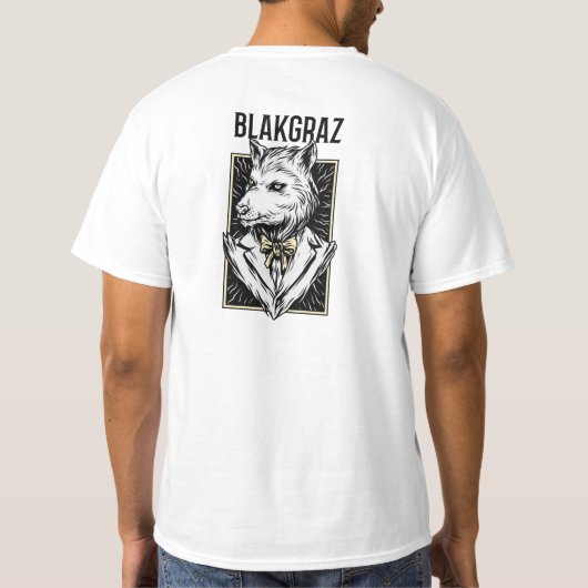Blakgraz Werewolf Portrait Hoodie T-Shirt (Rückseite)