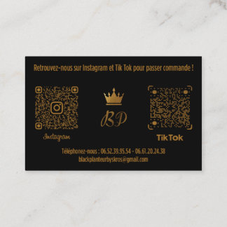 BLALCK-Visitenkarte PLANTEUR V1 Visitenkarte