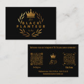 BLALCK-Visitenkarte PLANTEUR V1 Visitenkarte (Vorne/Hinten)