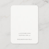 Blale Ivory Gold Agate Necklace Earring Display Visitenkarte (Rückseite)