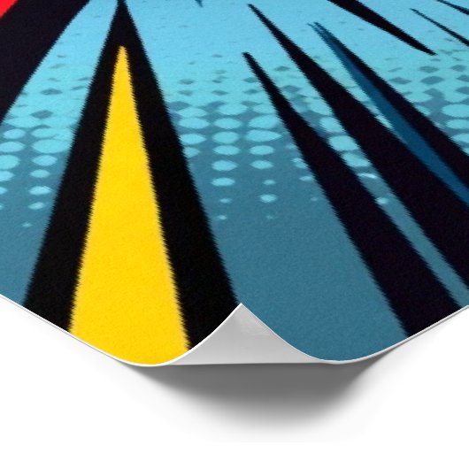 BLAM! Pop Art Comic Poster (Ecke)