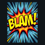 BLAM! Pop Art Comic Poster<br><div class="desc">Mit diesem lebendigen Pop Art Poster bringen Sie die Dynamik eines klassischen Comic-Buchpanels direkt an Ihre Wand. Das Kunstwerk erzählt durch seine klassische Comic-Ästhetik eine kraftvolle Geschichte, die als direkte Hommage an das goldene Zeitalter der Grafikromane und die ikonische Pop Art-Bewegung dient. Besonders hervorzuheben ist die sorgfältige Liebe zum Detail,...</div>