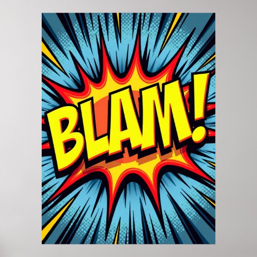 BLAM! Pop Art Comic Poster (Vorne)