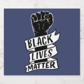 Blam Protest Schwarzes Leben Materie Gleichheit Po Bierflaschenetikett (Einzelnes Label)