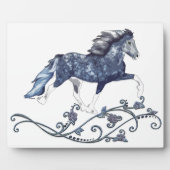 Blámóða Blue Isländisch Horse Fotoplatte (Vorderseite)