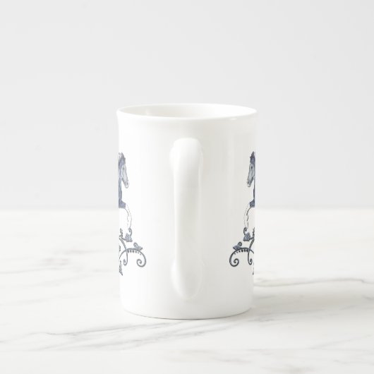 Blámóða Porzellantasse (Rückseite)