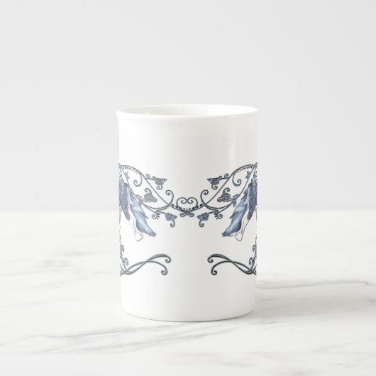 Blámóða Porzellantasse (Vorderseite)