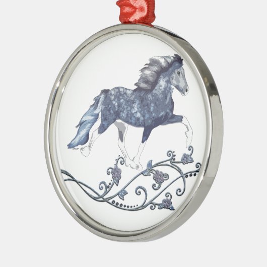 Blámóða Silbernes Ornament (Links)