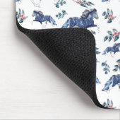 Blámóða und die Blume, die isländisches Pferd samm Mousepad (Ecke)