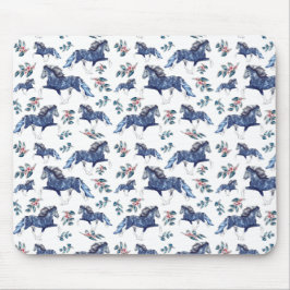 Blámóða und die Blume, die isländisches Pferd samm Mousepad