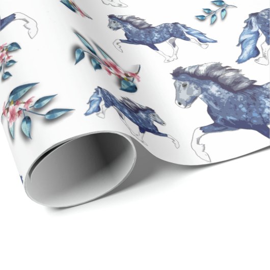 Blámóða und die Blume Geschenkpapier (Rolleneckpunkt)