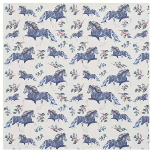 Blámóða und die glücklichen Blume Stoff (Muster)