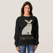 Blanc De Hotot Rabbit Stone Rabbits Bun Bunny Sweatshirt (Vorne ganz)