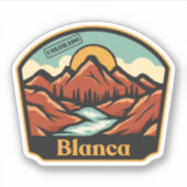 Blanca, Colorado Aufkleber (Vorderseite)