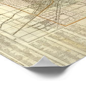 Blanchard-Führerplan von Chicago Poster (Ecke)