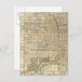 Blanchard-Führerplan von Chicago Postkarte (Vorne/Hinten)