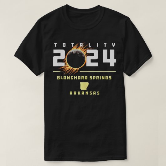Blanchard Springs Arkansas 2024 Gesamtsolarausschn T-Shirt (Design vorne)
