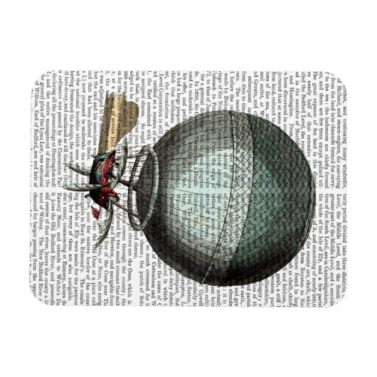 Blanchard Vintage Heißluftballon Magnet (Horizontal)