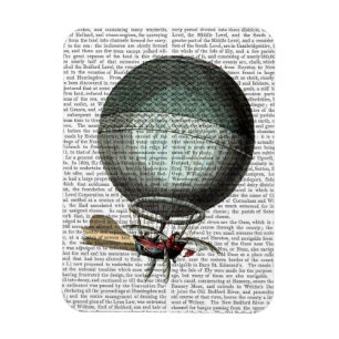 Blanchard Vintage Heißluftballon Magnet