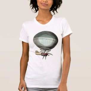 Blanchard Vintager Heißluft-Ballon T-Shirt