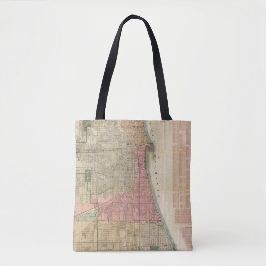 Blanchards Führerkarte von Chicago 2 Tasche (Vorderseite)