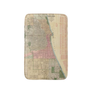 Blanchards Führerkarte von Chicago Badematte