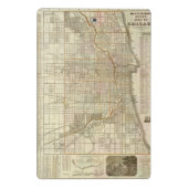 Blanchards Führerkarte von Chicago Mini Klemmbrett (Rückseite)