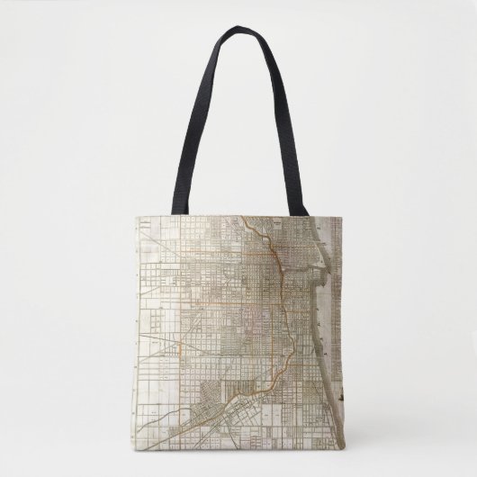 Blanchards Führerkarte von Chicago Tasche (Vorderseite)