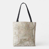 Blanchards Führerkarte von Chicago Tasche (Rückseite)