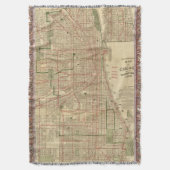 Blanchards Karte von Chicago Decke (Vorderseite Vertikal)