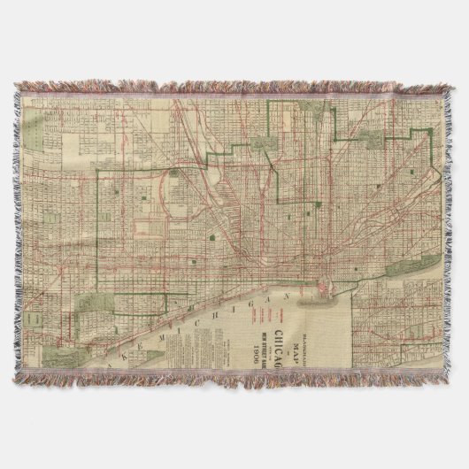 Blanchards Karte von Chicago Decke (Vorderseite)