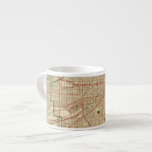 Blanchards Karte von Chicago Espressotasse