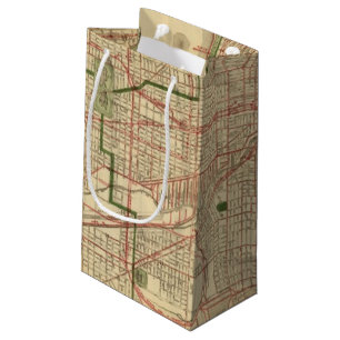 Blanchards Karte von Chicago Kleine Geschenktüte