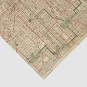 Blanchards Karte von Chicago Seidenpapier (Ausschnitt)