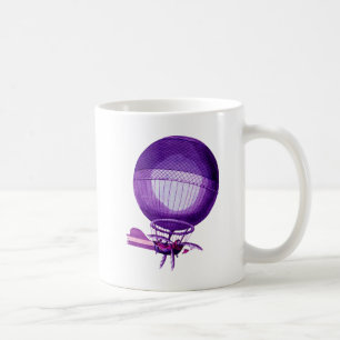 Blanchards Wasserstoff-(lila) Heißluft-Ballon Kaffeetasse