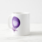 Blanchards Wasserstoff (Lila) Heißluftballon Kaffeetasse (Vorderseite Links)
