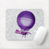 Blanchards Wasserstoff (Lila) Heißluftballon Mousepad (Mit Mouse)
