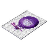 Blanchards Wasserstoff (Lila) Heißluftballon Notizblock (Linke Seite)