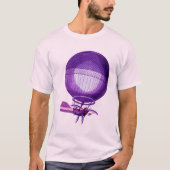 Blanchards Wasserstoff (Lila) Heißluftballon T-Shirt (Vorderseite)