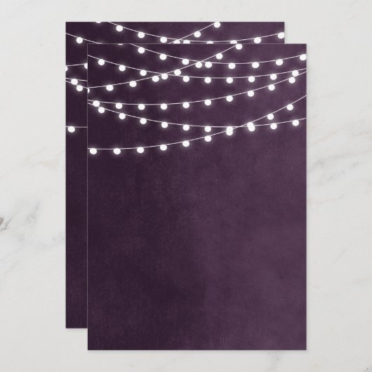 Blanche Blanche-Vorlage für Plum-String-Lichter (Vorne/Hinten)