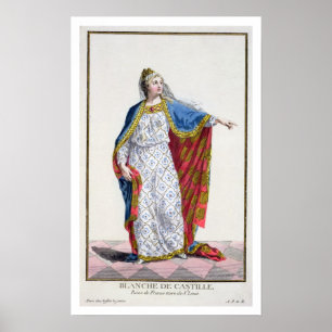 Blanche de Castile (1185/88-1252) Queen of France Poster