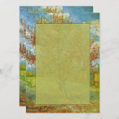 Blanche Einladung, Pfirsichbaum in Blossom Einladung (Vorne/Hinten)