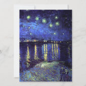 Blanche Einladung, van Gogh Sternennacht Einladung (Rückseite)
