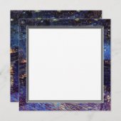 Blanche Einladung, van Gogh Sternennacht Einladung (Vorne/Hinten)