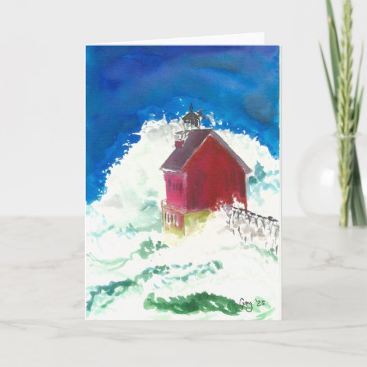 Blanche Karte mit Rassensee (Vorderseite)