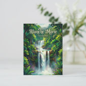 Blanche Marie Wasserfall Suriname Postkarte (Stehend Vorderseite)